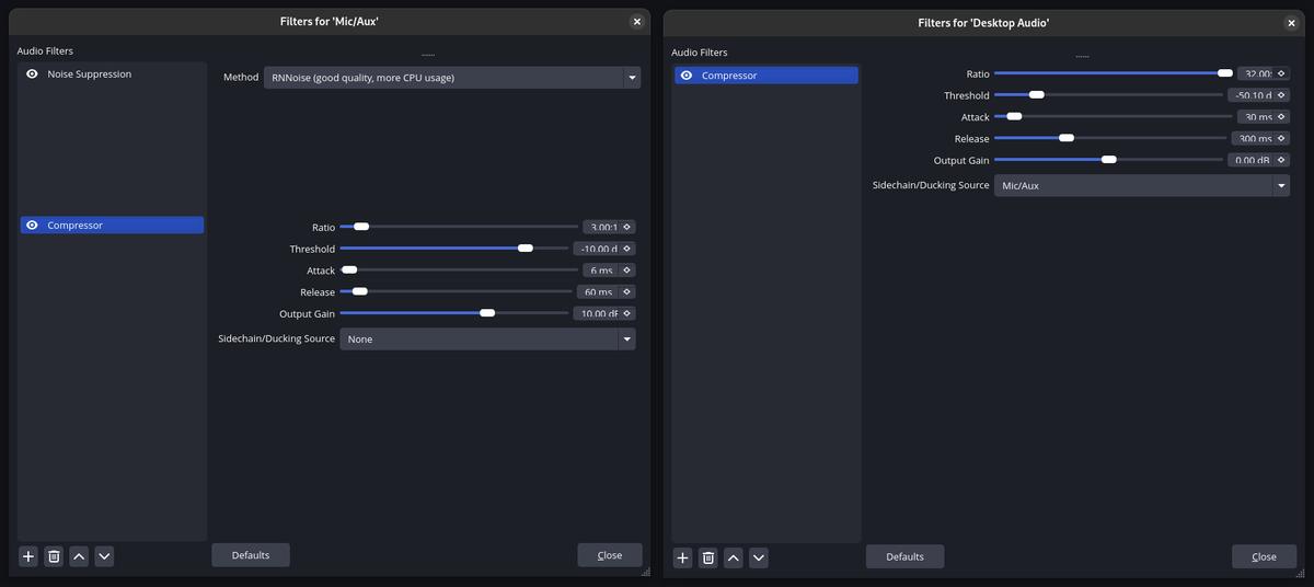 OBS settings for retro gameplay (integer scaling, deinterlacing, colour range)